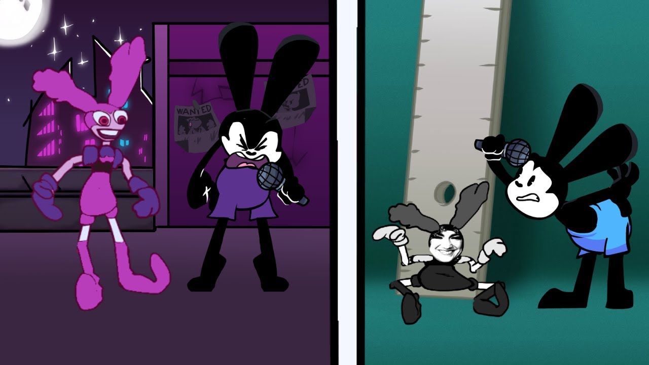 FNF Vs Oswald | Original VS Neo Oswald - Last Straw