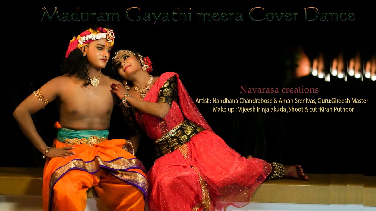 Maduram gayathi meera cover dance by Nandhana Chandrabos & Aman Sreenivas
