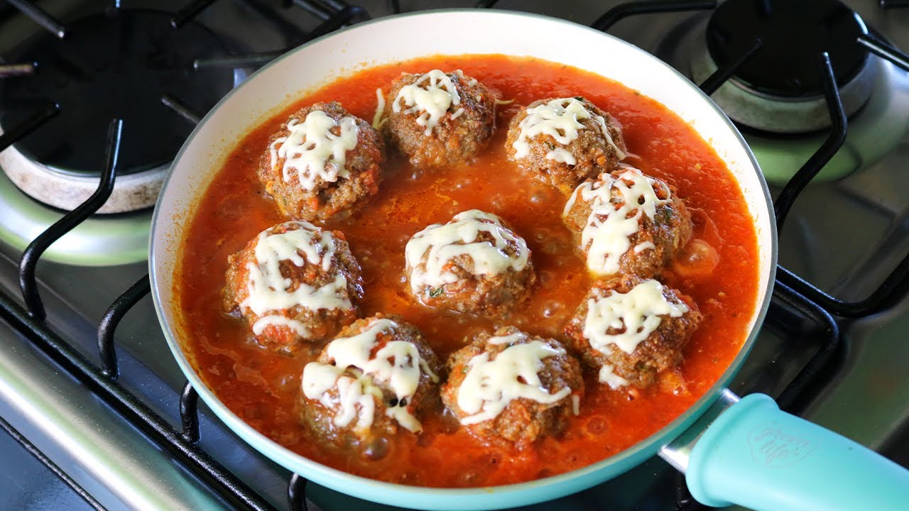 Albóndigas rellenas de queso 🧀🥩