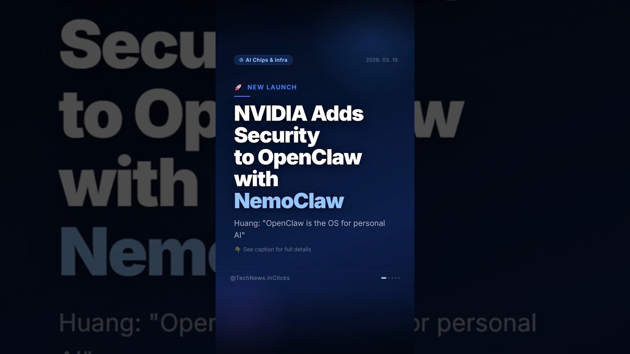 NVIDIA NemoClaw &mdash; OpenClaw Gets Enterprise Security at GTC 2026