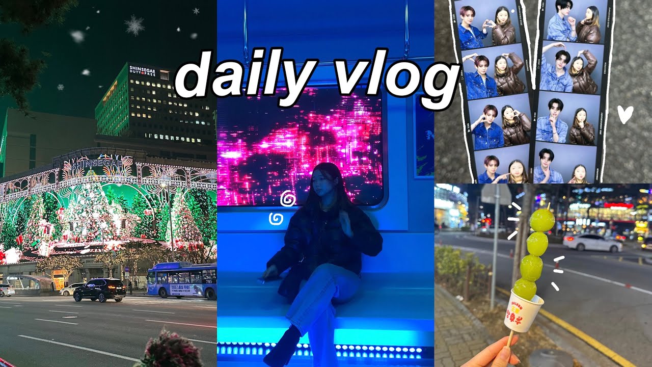 vida na coreia 🎄| escola, coffeeshop, tirando foto c enhypen, tanghulu, seoul, study café etc