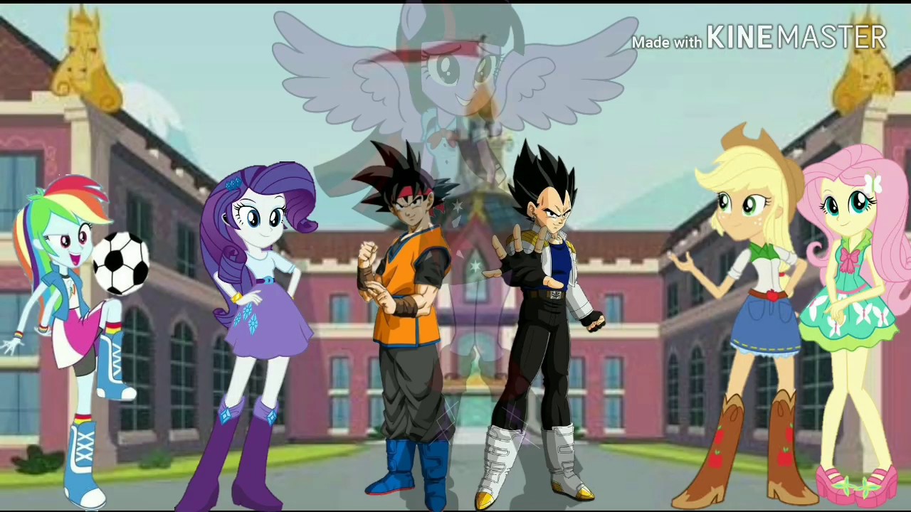 ¿Que hubiera pasado si goku y vegeta caían en equestria girls? Prólogo