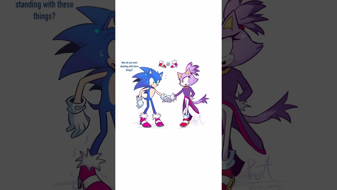 Swapping Shoes With Blaze ~ #sonaze #animedub