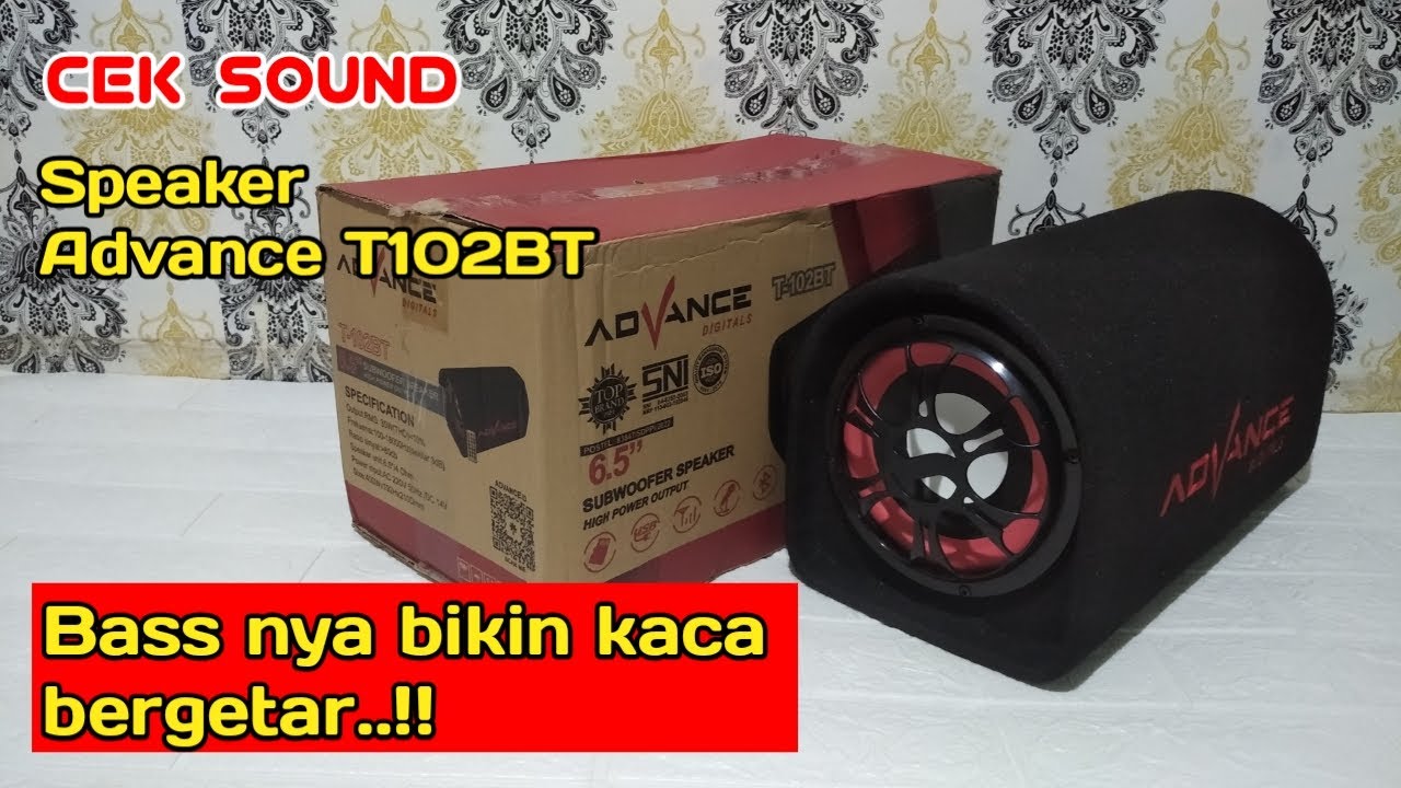 Cek Sound dan Review speaker bluetooth advance T102BT Subwoofer