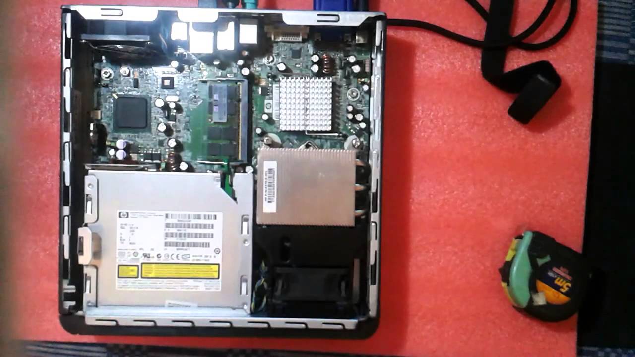 HP Compaq dc7800 USDT PC ALL Ultra Slim teardown + replace BIOS battery  part 2 E001