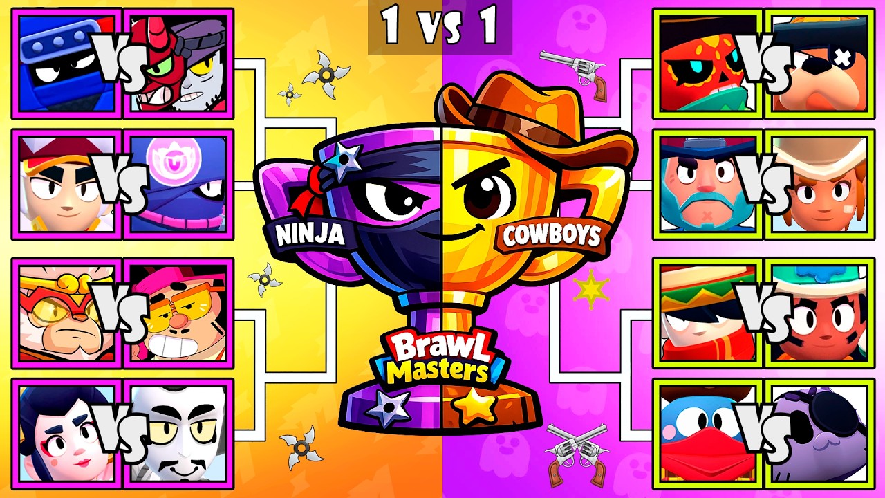 COWBOYS vs NINJA | Who Is The Best Brawler | Brawl Stars Tournament