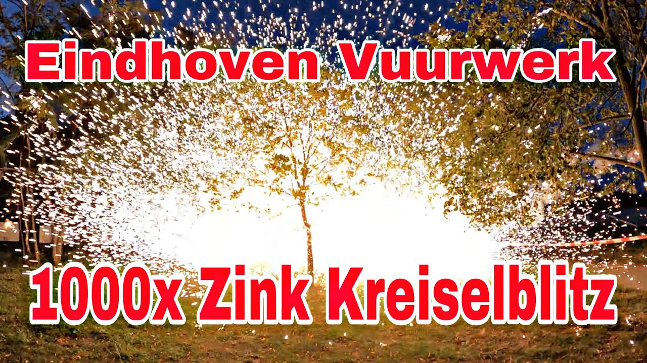 Traca met 1000 stuks Zink 751 Kreiselblitz : 🎥Actioncam : 🤩 Mega Project van Eindhoven Vuurwerk 🫡🥵