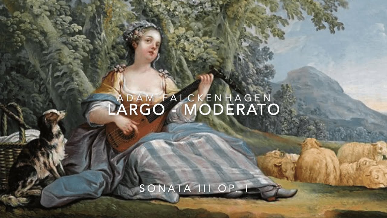 Falckenhagen A. Largo, Moderato - Sonata III Op. I -  Alberto Crugnola Baroque Lute - L'Autunno.