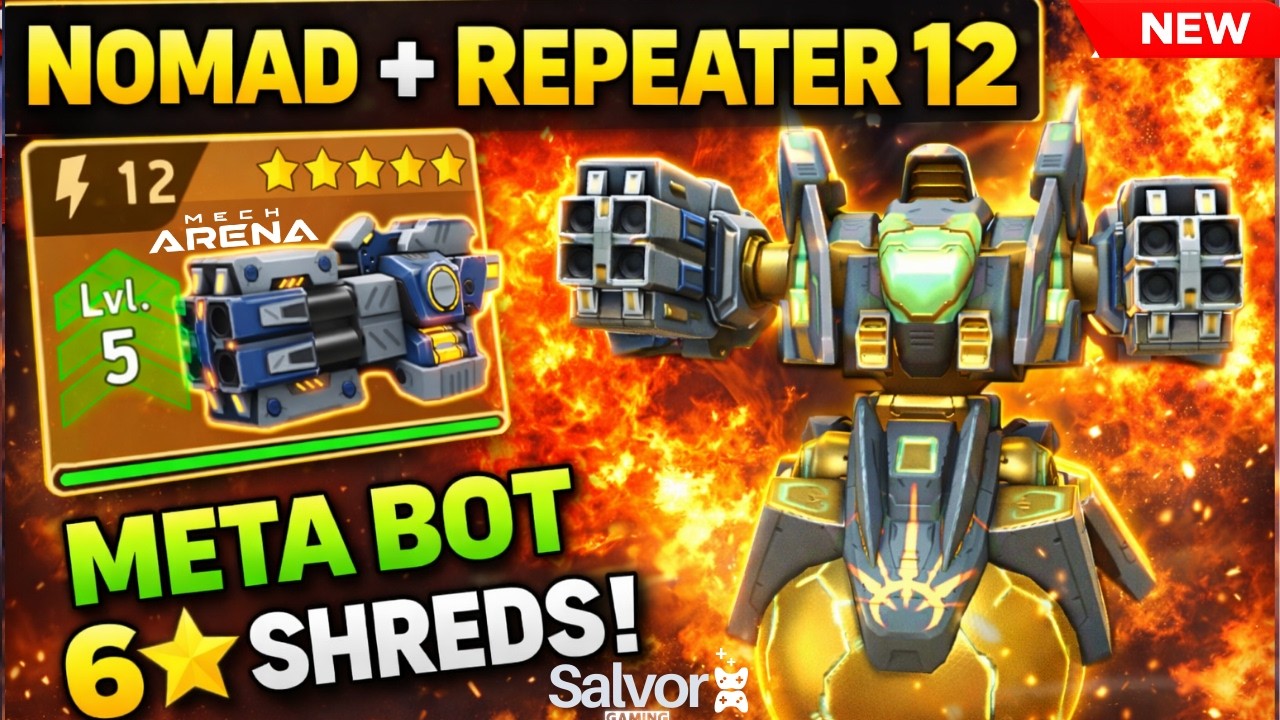 Nomad + Repeater 12 After Buff Is INSANE?! 😱 Speed Meta Returns | Mech Arena