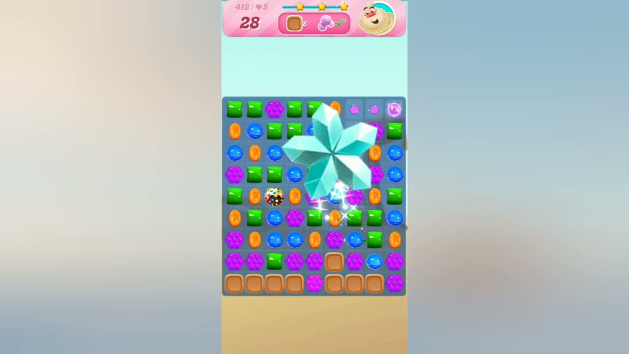 Candy Crush Saga Level 418 ⭐⭐⭐