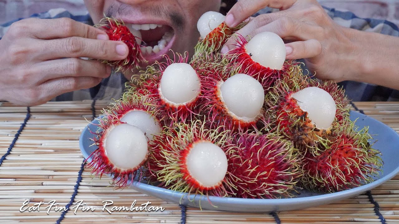 ASMR Eating Rambutan show | Eating fruit EP.9