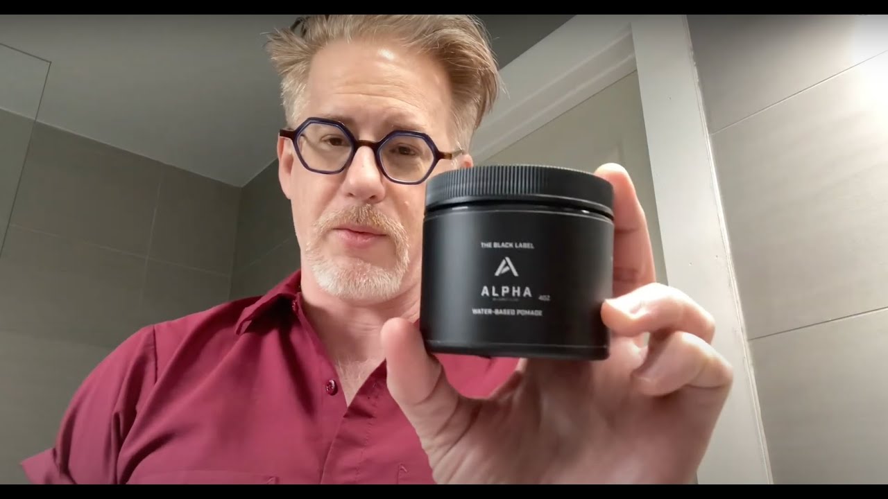 Johnny Slicks Black Label Alpha water-based pomade unboxing