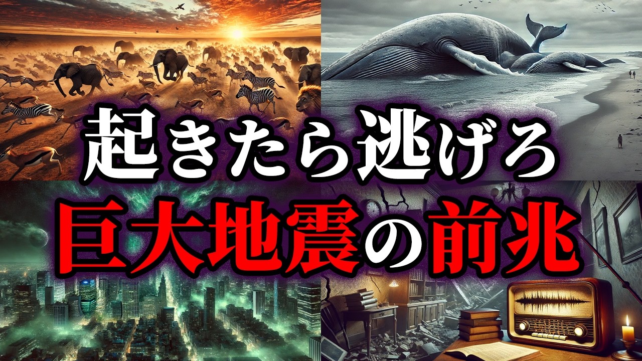 【ゆっくり解説】これが起きたら今すぐ逃げろ！巨大地震の前兆4選