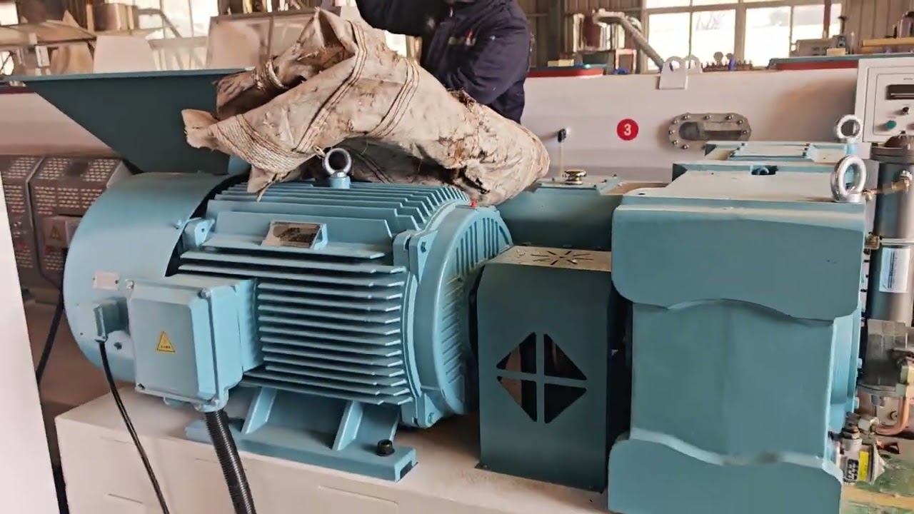 Plastic film/bags wastage recycling extrusion machine inspection testing on site