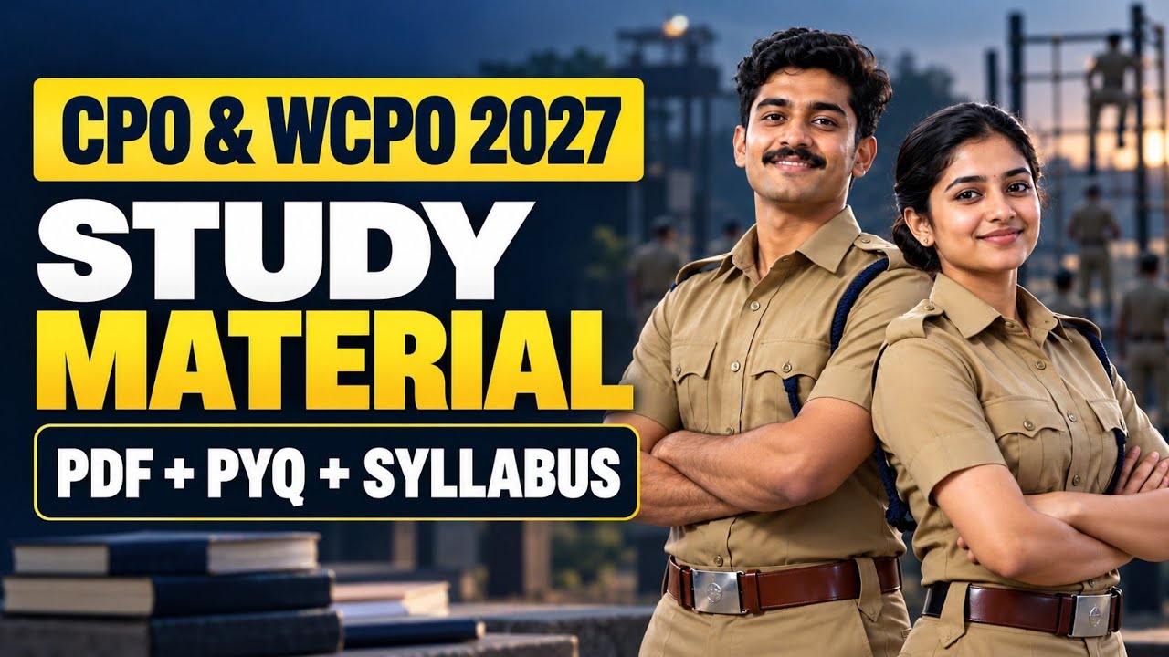 Kerala PSC Police  cpo & wcpo 2027 study material & pyq | CPO & WCPO STUDY MATERIAL question bank