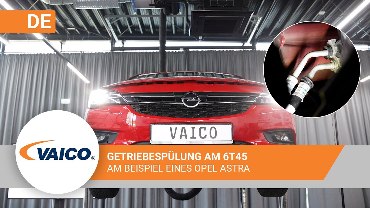 GM 6T45 Getriebesp&uuml;lung am Opel Astra mit V40-2114-XXL