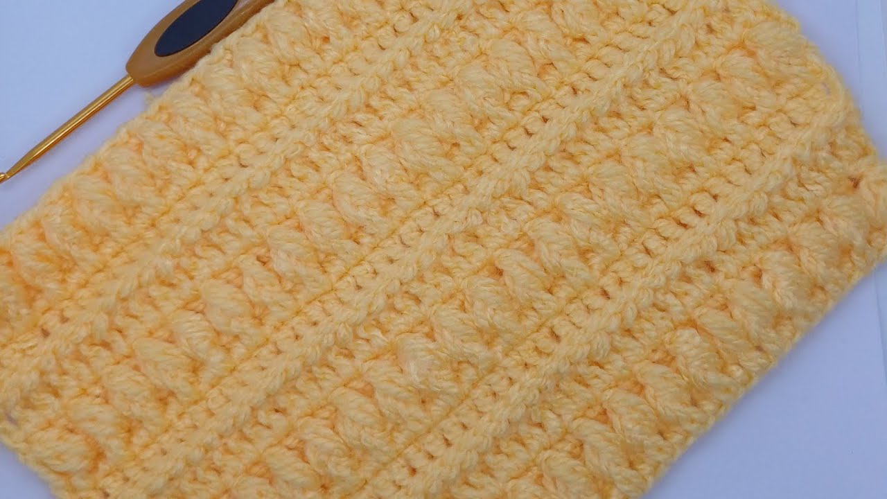 Manta de beb&eacute; a crochet muy f&aacute;cil