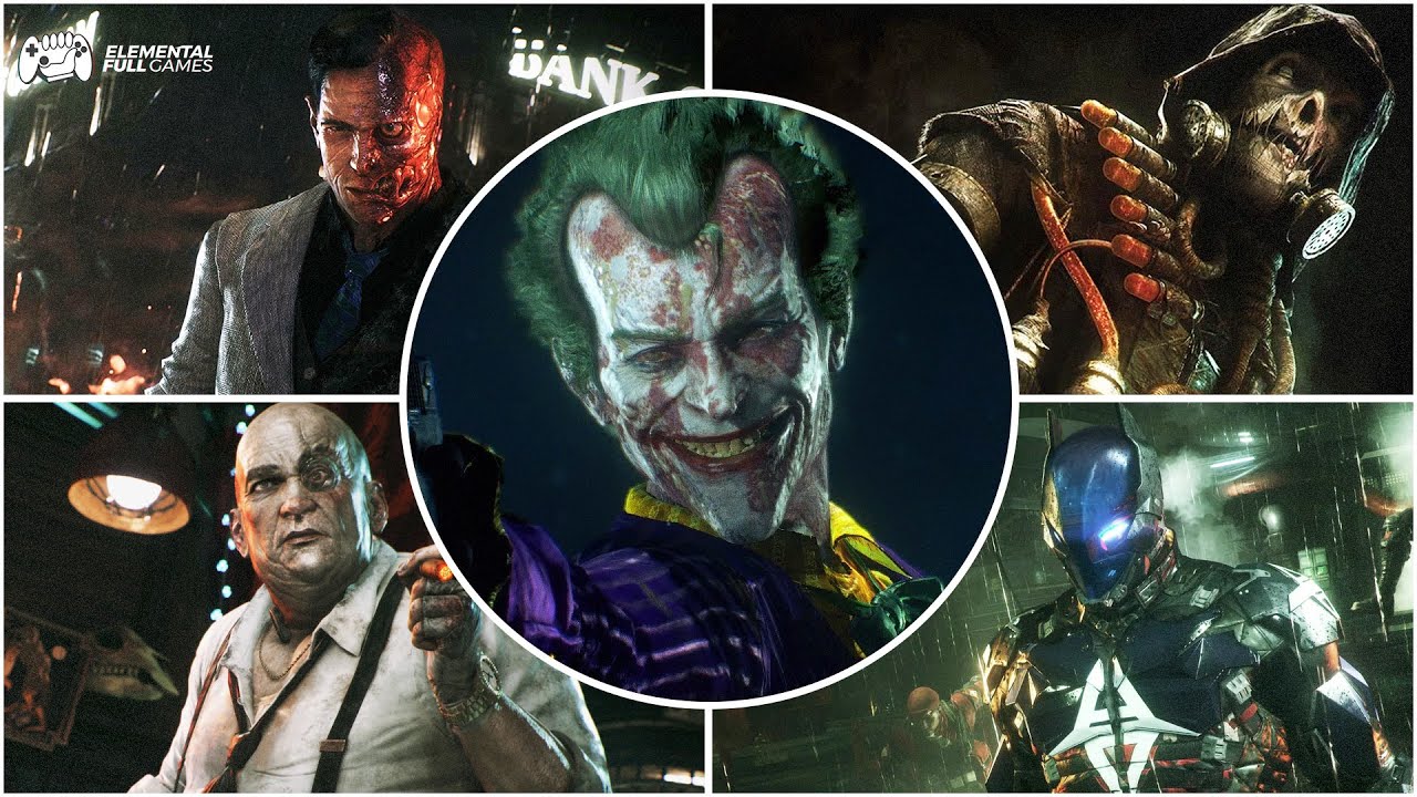 Batman Arkham Knight - All Boss Fights - Hard - Dublado