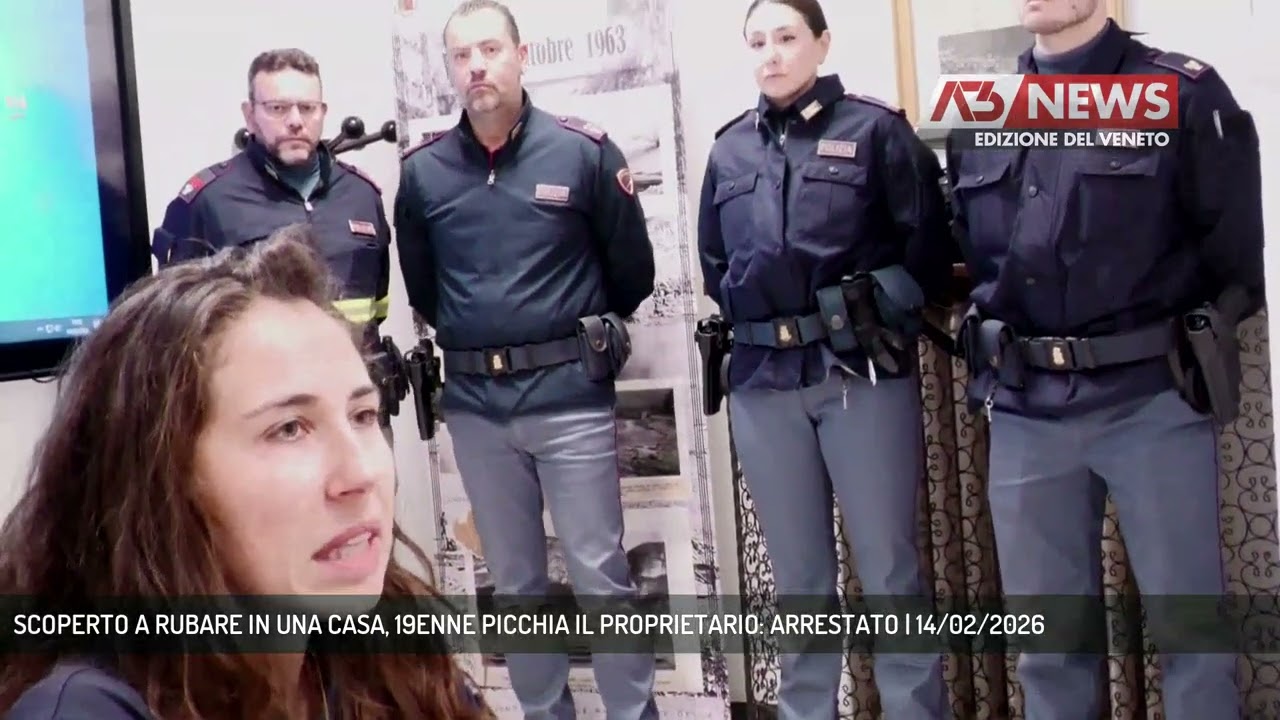 SCOPERTO A RUBARE IN UNA CASA, 19ENNE PICCHIA IL PROPRIETARIO: ARRESTATO | 14/02/2026