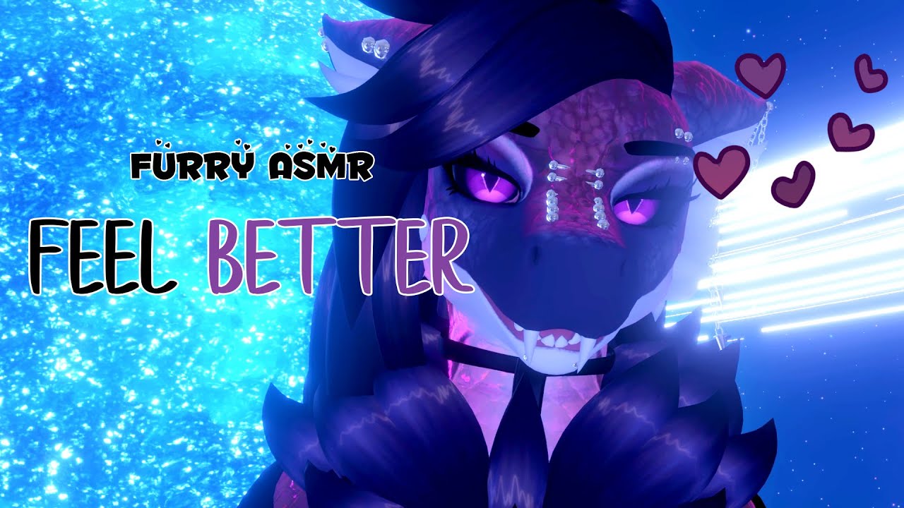 [Furry ASMR] Feel Better 💜 - Soft Spoken [VRChat] [Facetracking] [Positive Affirmations] [NB4A]