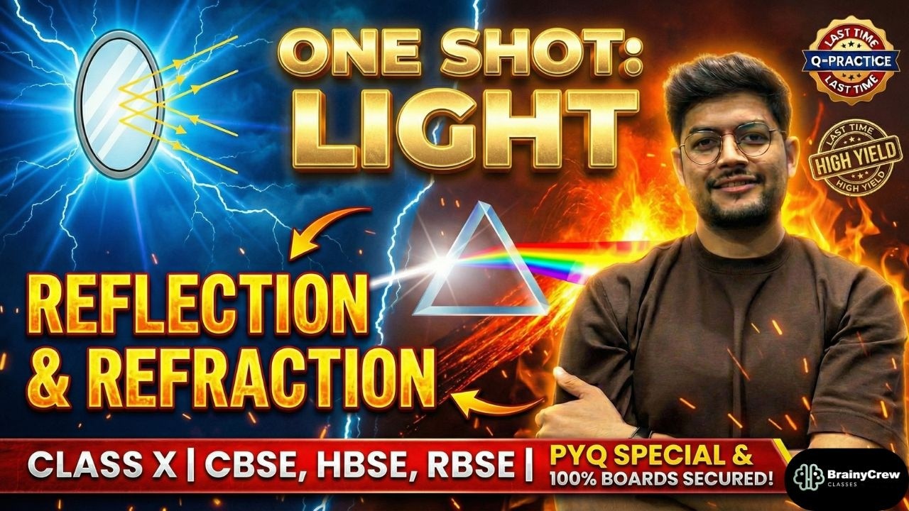 Final Call for Boards! 📢 Light One-Shot Previous year and important Question Practice | Rohit Sir