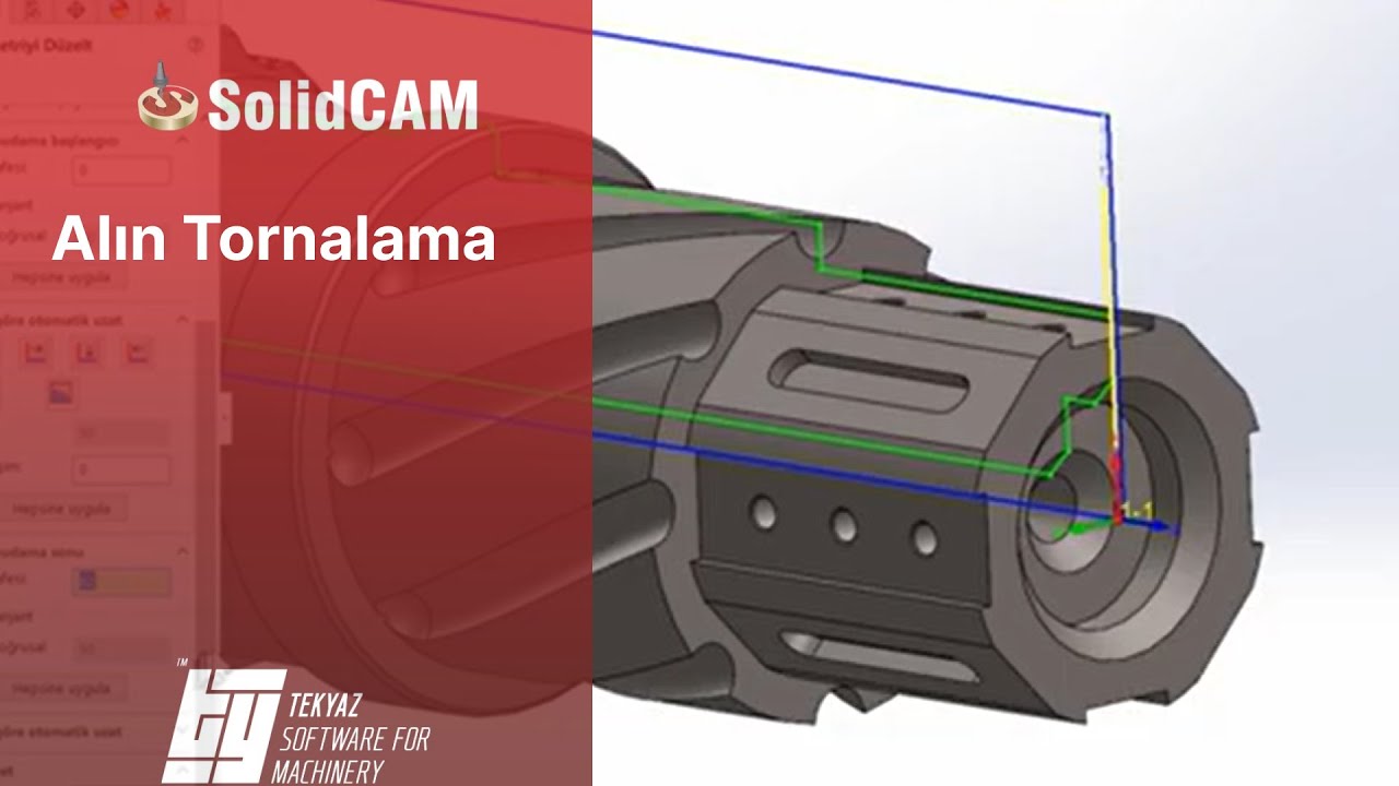 SolidCAM - Alın Tornalama