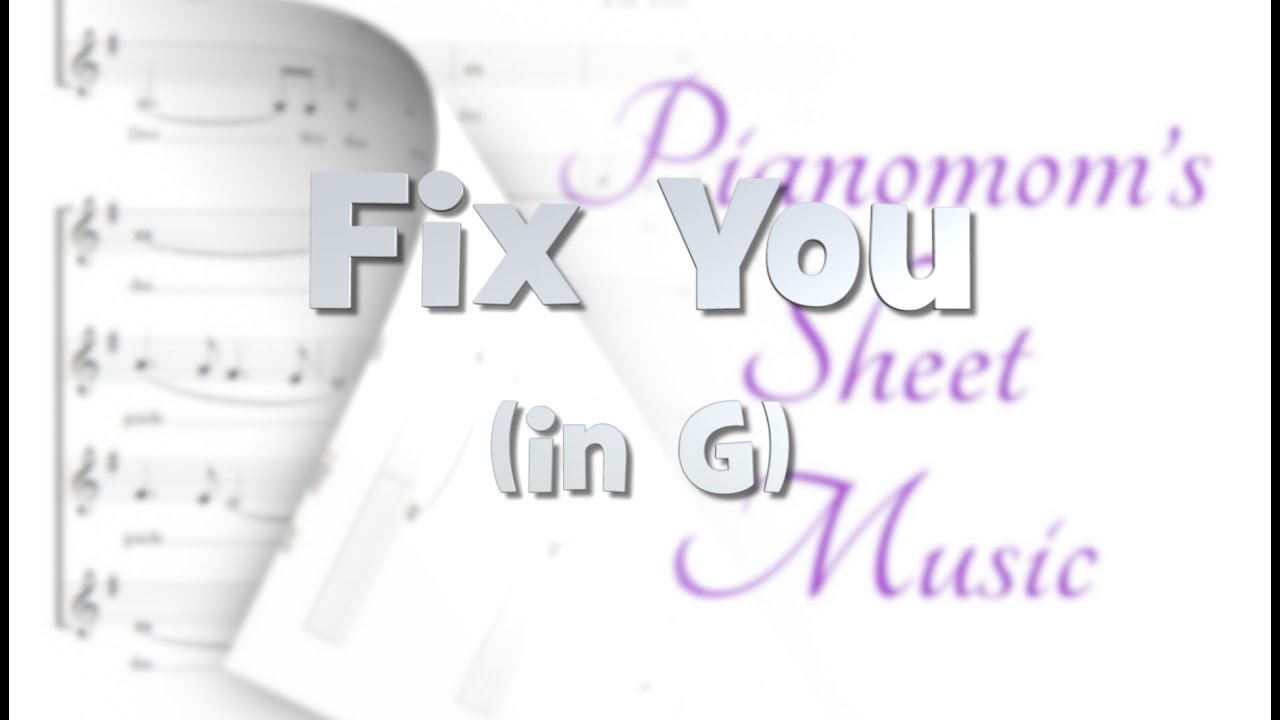 Fix You SSAA in G (arr. Julie Gaulke) Pianomom's Sheet Music