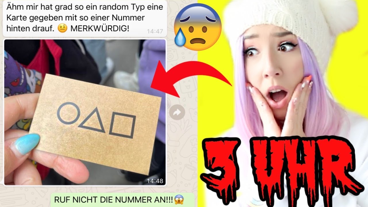 echte SQUID GAME EINLADUNG KARTE habe ICH bekommen **&ouml;ffne niemals whatsapp CHATS um 3 Uhr nachts**