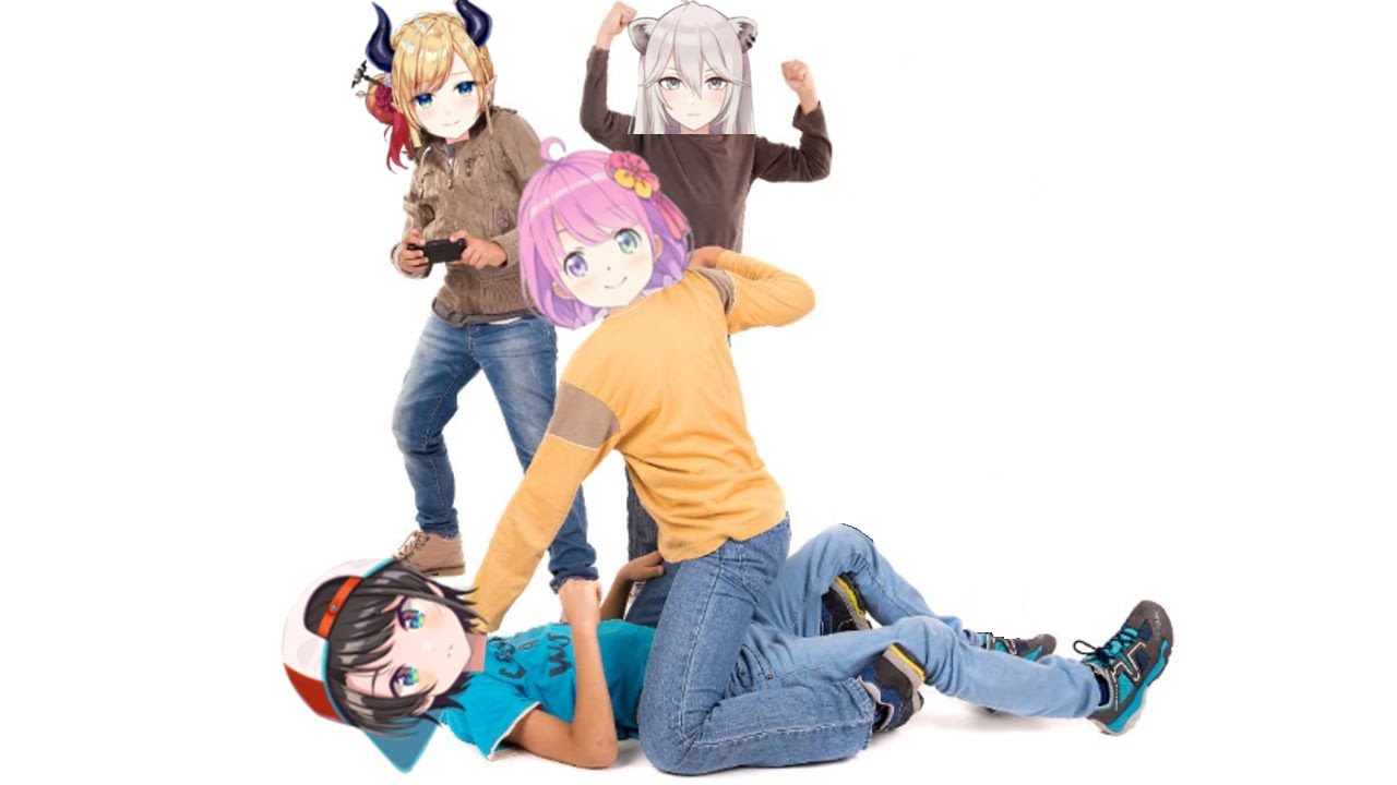 Botan, Choco y Luna Haciéndole Bullying a Subaru