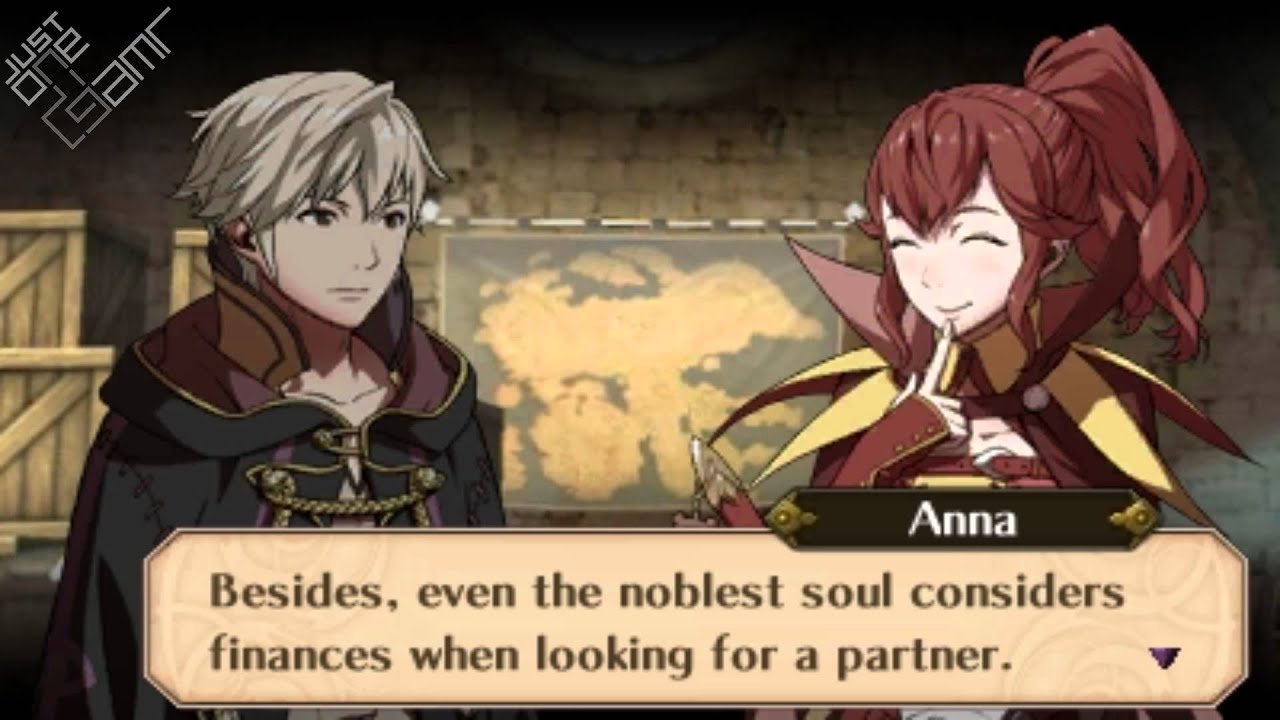 Fire Emblem Awakening - Male Avatar (My Unit) & Anna Support Conversations