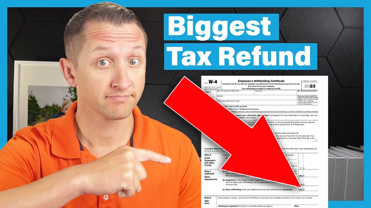 You Won't Believe How Much Money You Could Get Back From The IRS using Form W-4!