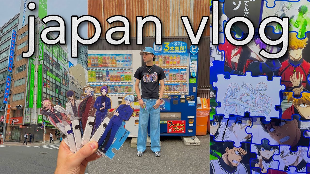 Japan Vlog: animate store, blue lock exhibition, anime stores