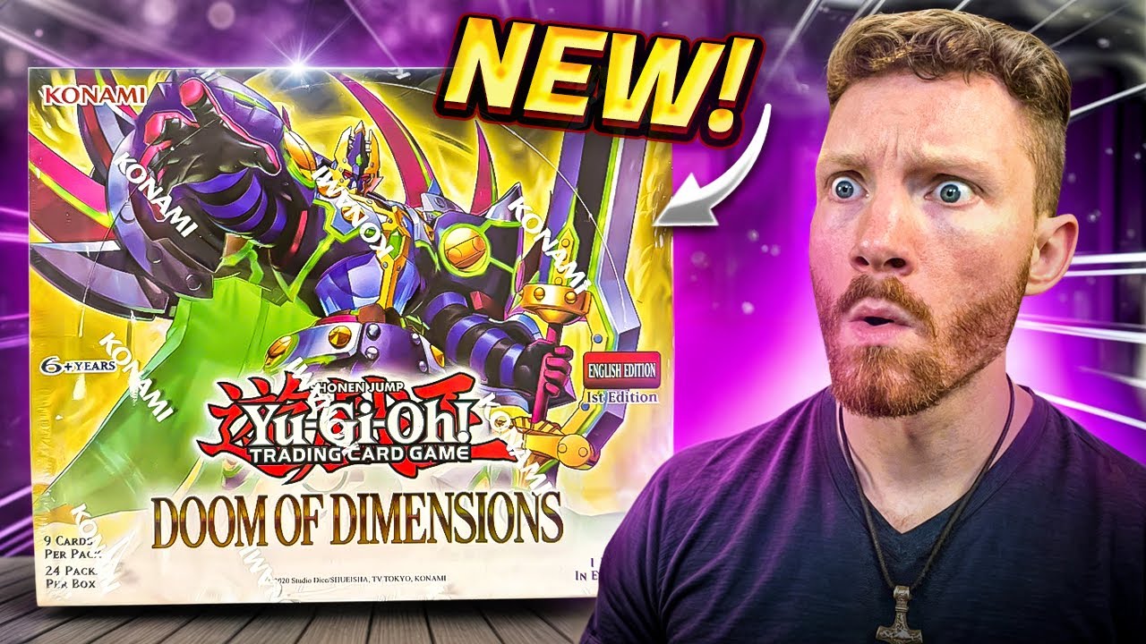 Открываю коробку с бустерами НОВОГО набора Yugioh Doom of Dimensions! ЭПИЧЕСКИЕ рывки!