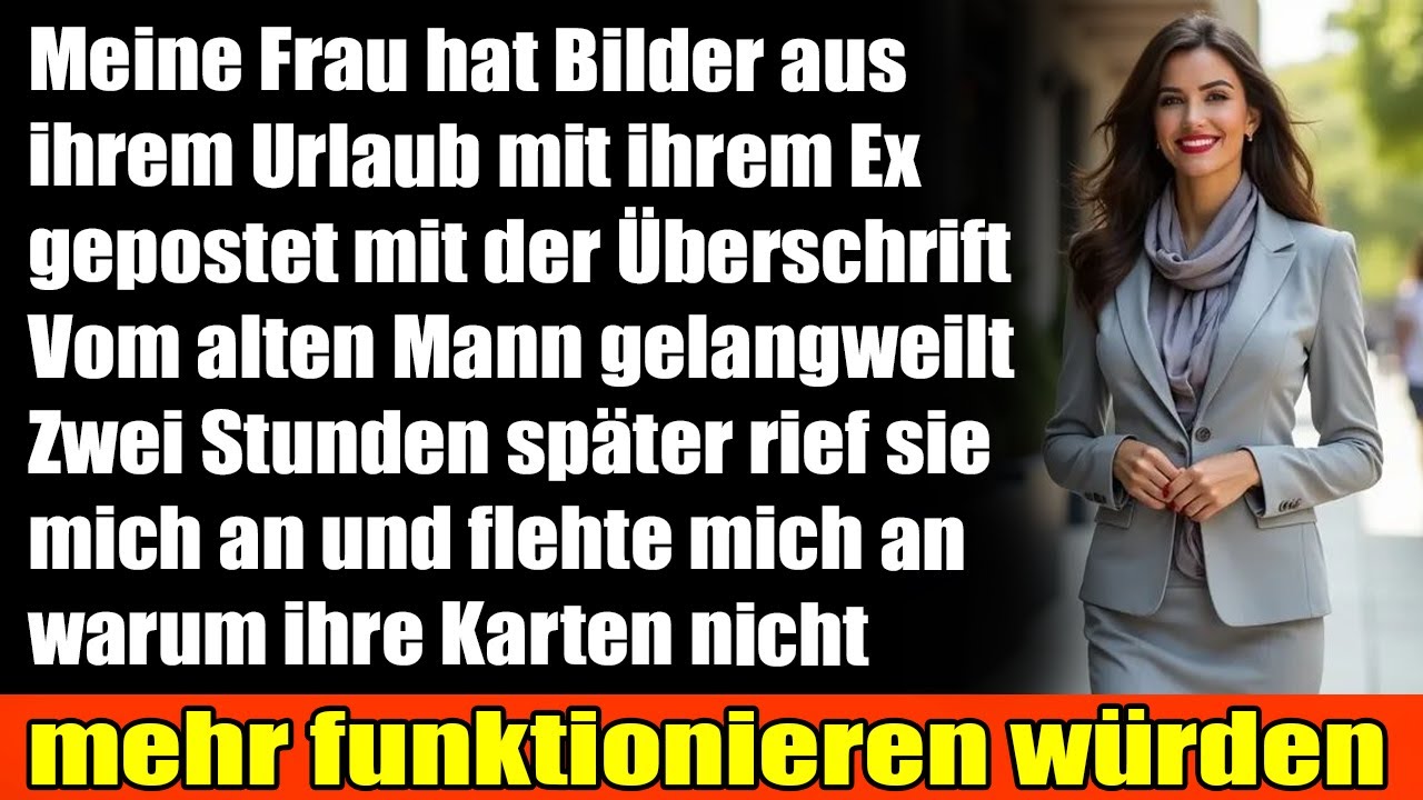 Sie machte Urlaub mit ihrem Ex also sorgte ich daf&uuml;r dass sie im Ausland festsitzt