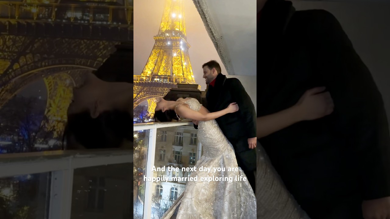 Look at us growing old together ❤️ #love #wedding #paris #couple #travel #fypシ