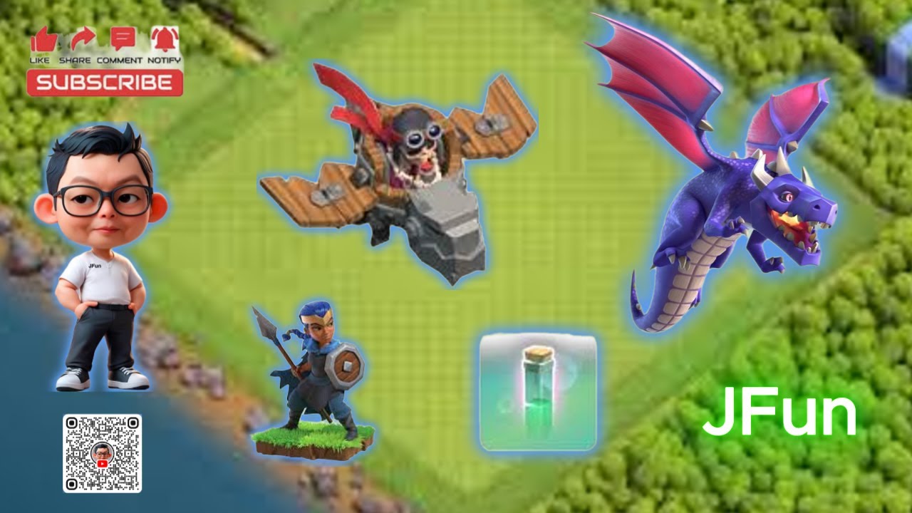 COC TH15 RC Invis Hydra attack game plays 25Jun20