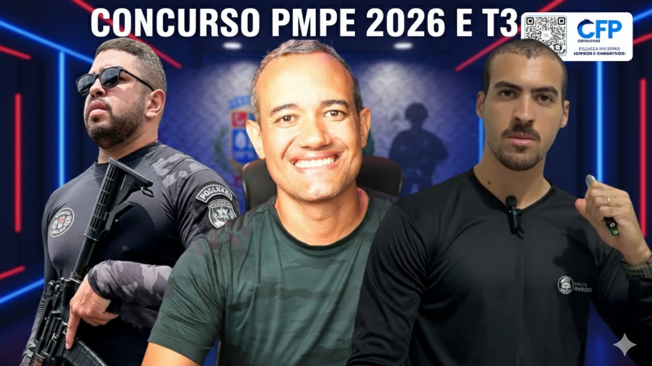 CONCURSO PMPE 2026, FIM DA T3 ? @recrutapolicial @Ewerthonmarques