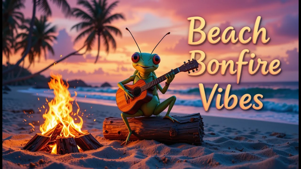 Beach Bonfire Vibes &ndash; A Grasshopper&rsquo;s Sunset Serenade