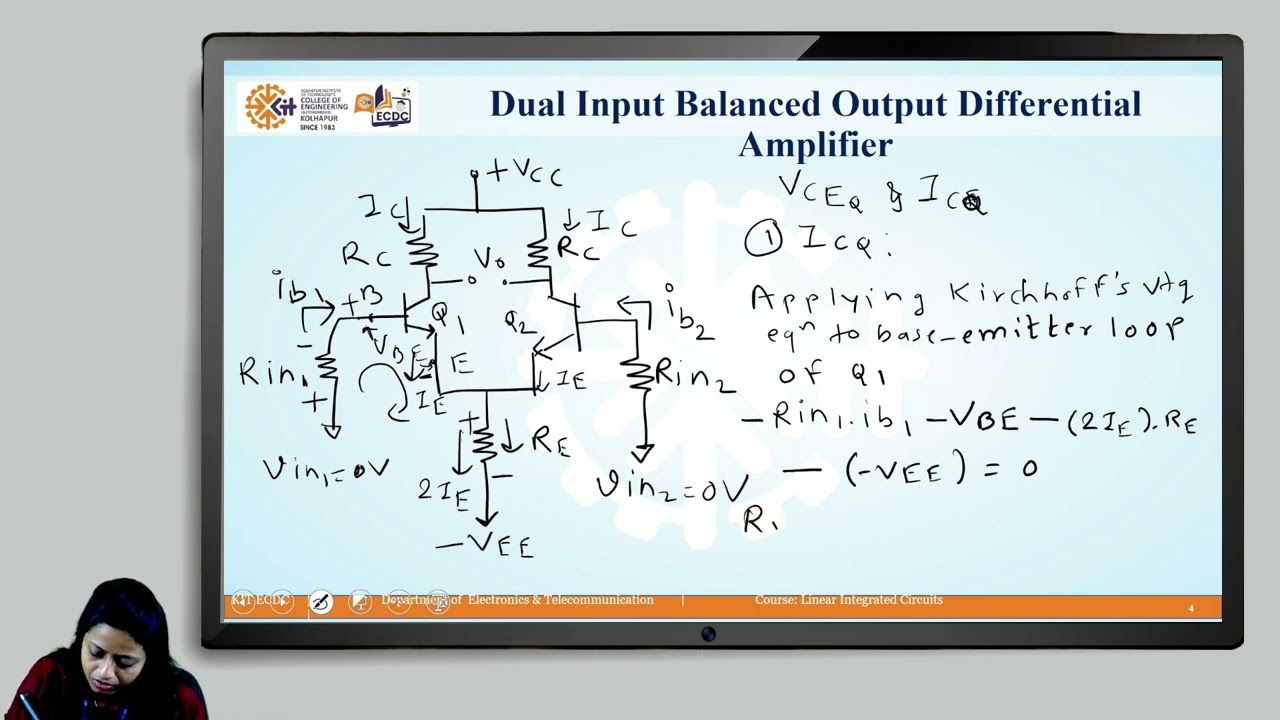 DC Analysis of Dual Input Balanced Output Differential Amplifier