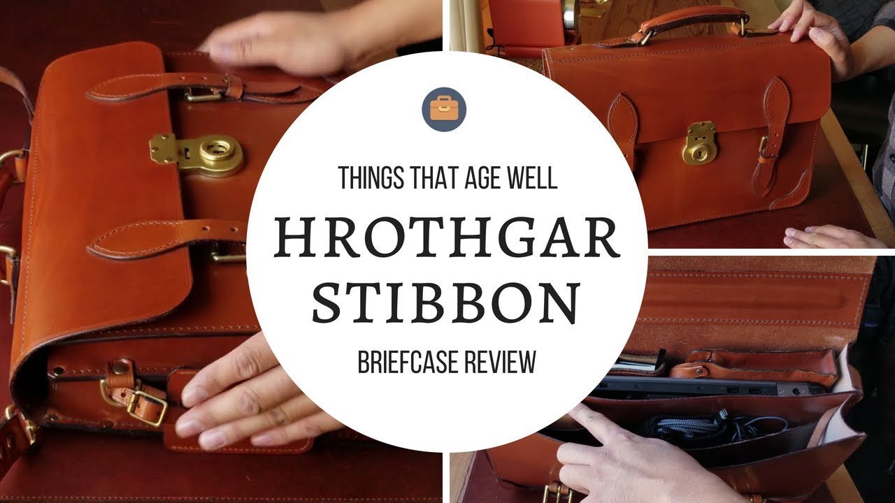 BEST Custom Made Leather Briefcase In the World - Hrothgar Stibbon (English Bridle Leather)