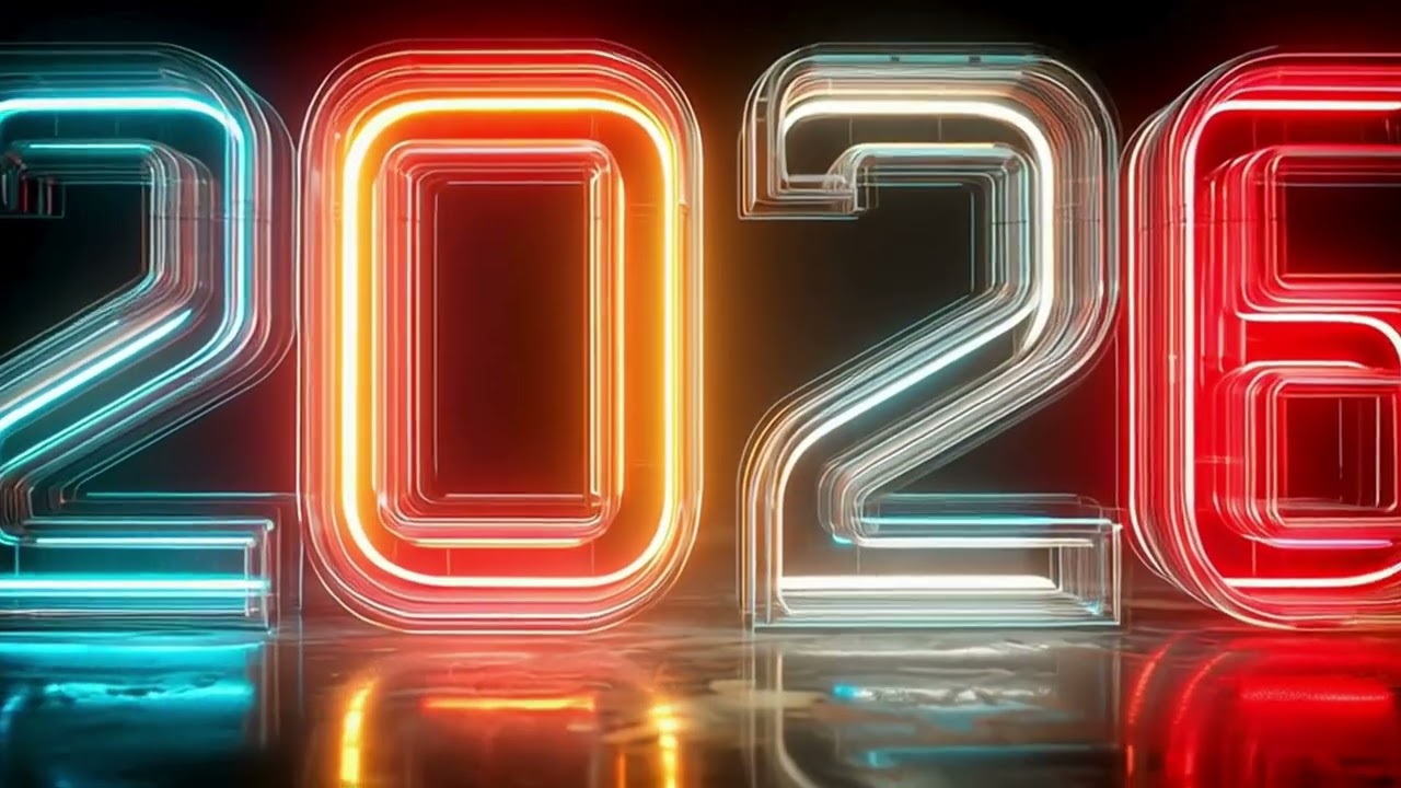 ✨ Animated New Year 2026 🎆 | 4K Loop Screensaver | Samsung Frame TV Digital Art