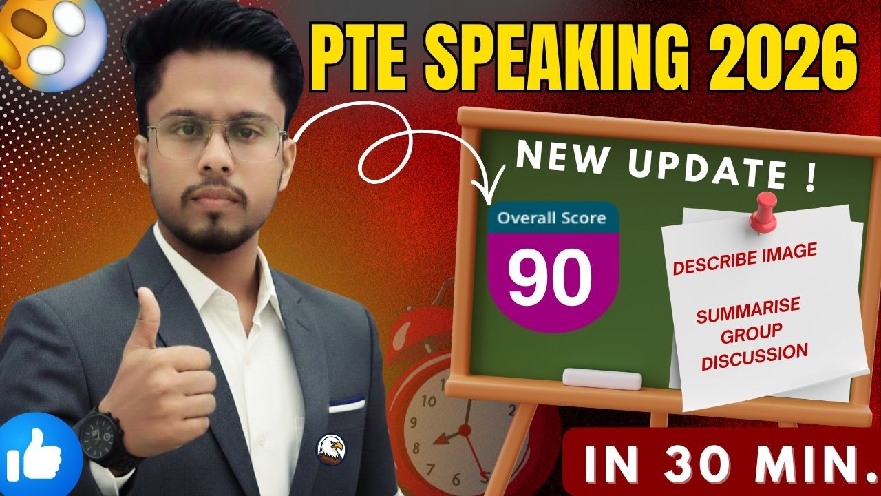 PTE Speaking 2026 Full Blueprint for 90 in Just 30 Min. 😱 Pawan Pte