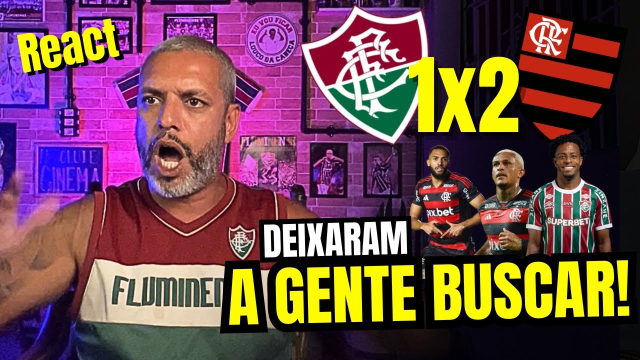React melhores momentos Fluminense 1x2 Flamengo | zurubu sai na frente mas deixa o Flu vivo!