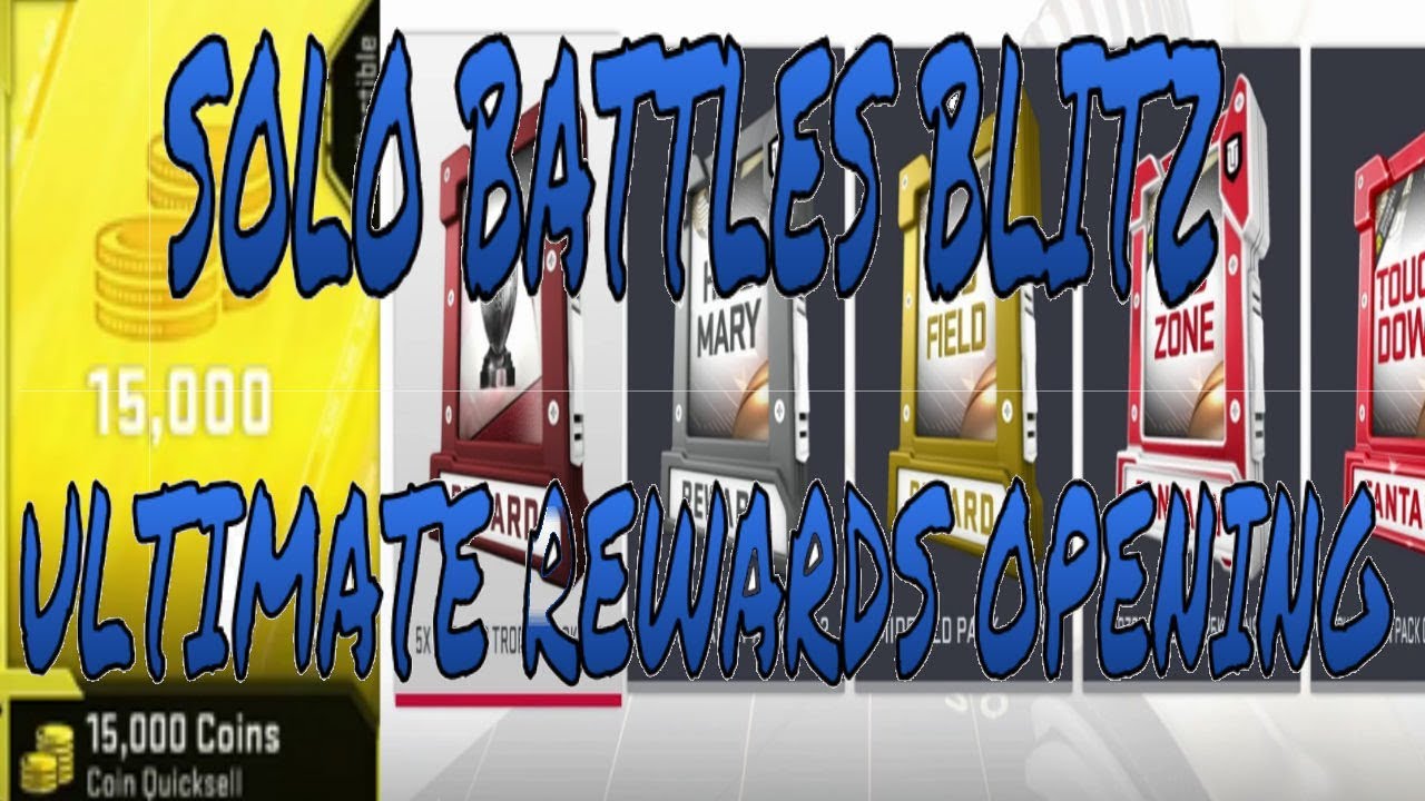 MADDEN 19 SOLO BATTLE BLITZ REWARDS PACK OPENING FOR THURSDAY'S GAMES - WOW CAN PULLS GET ANY WORSE
