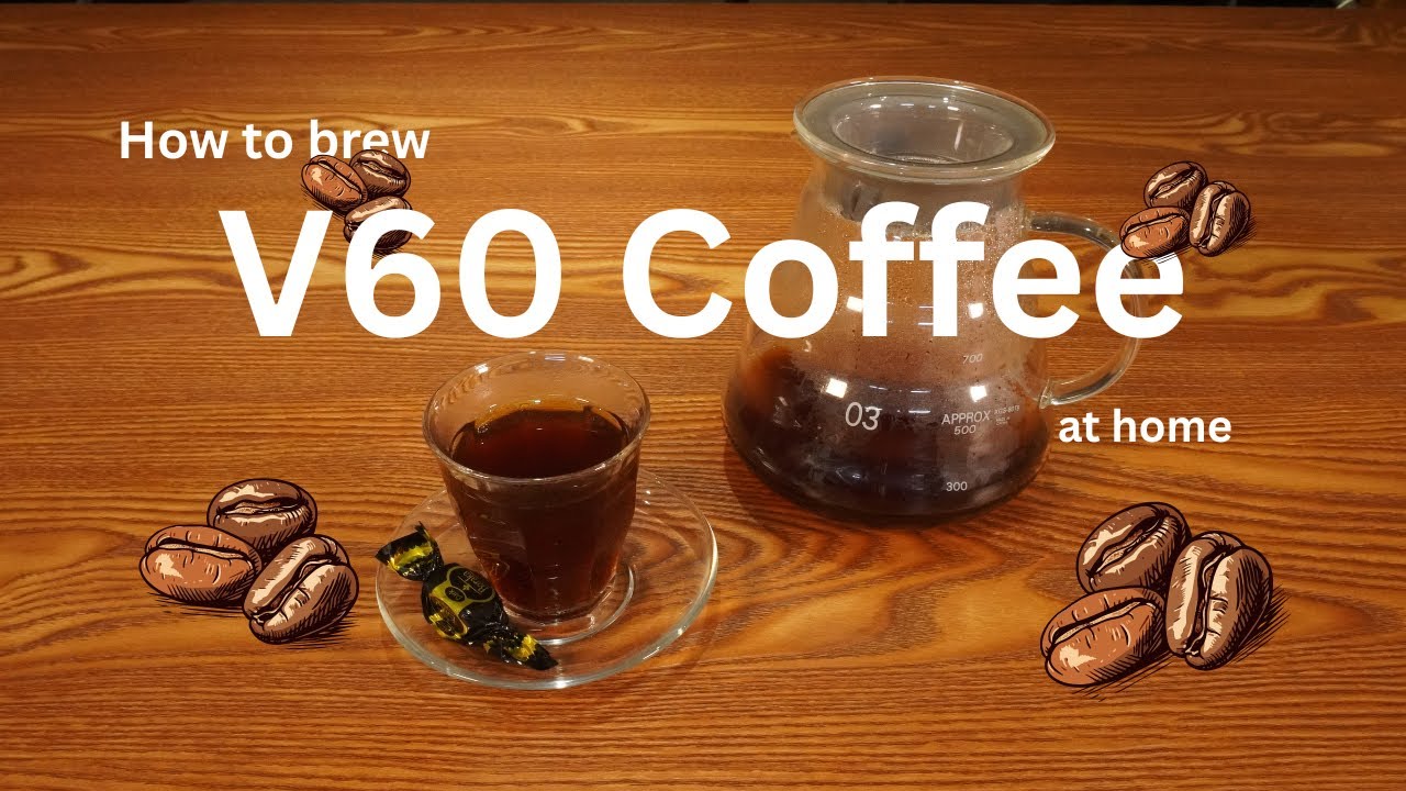 How to brew V60 coffee at home  __ در خانه v60 اموزش دم کردن قهوه
