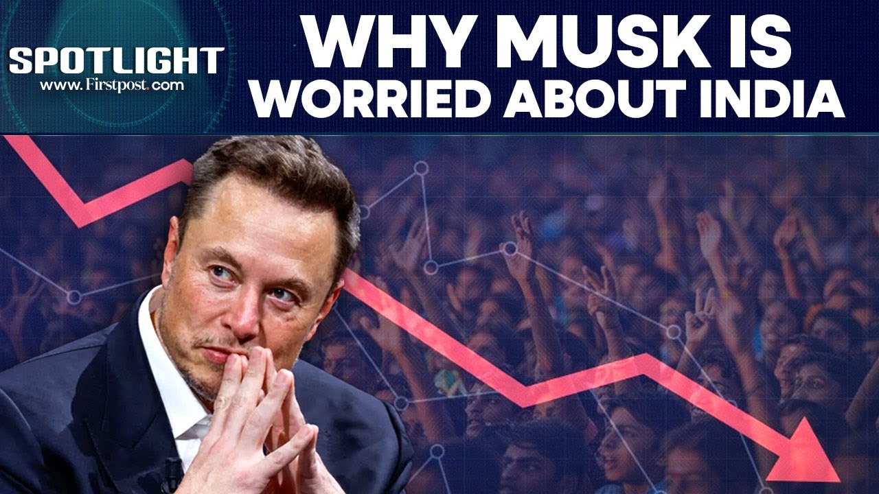 Elon Musk Sounds Alarm on Population Decline in India and China | Firstpost Spotlight
