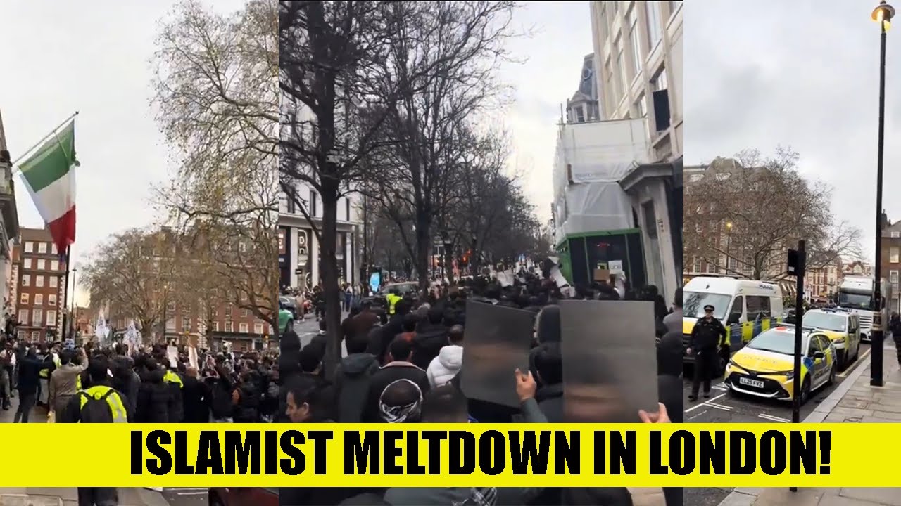 🚨:MASS Islamist Protest in London Over Treatment of Convicted T*rrorist Mullah Krekar!