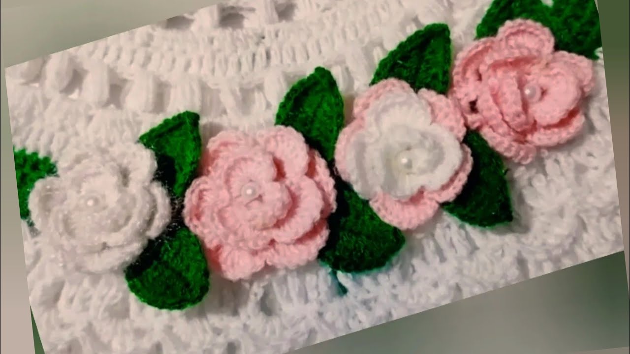 How to make a crochet rose flowers..