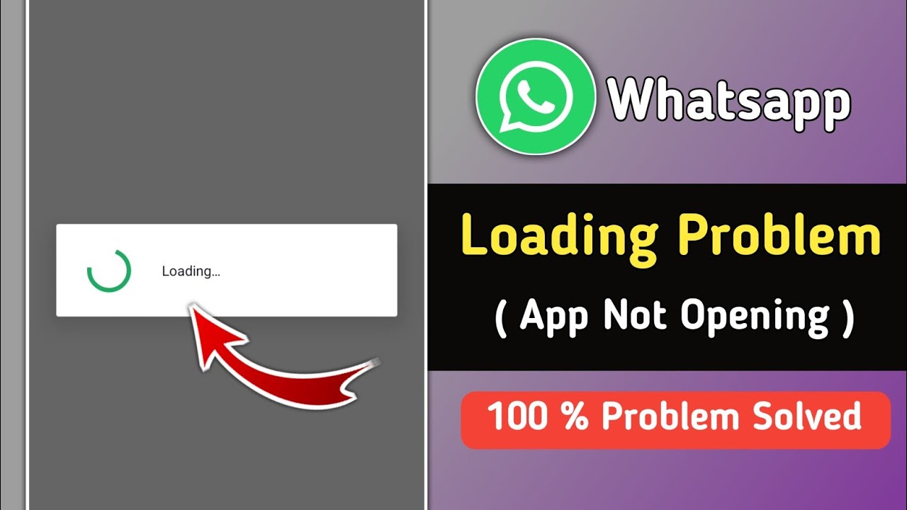 How to Fix Whatsapp Loading Problem | Whatsapp Not Open Loading Problem | Whatsapp Login Problem