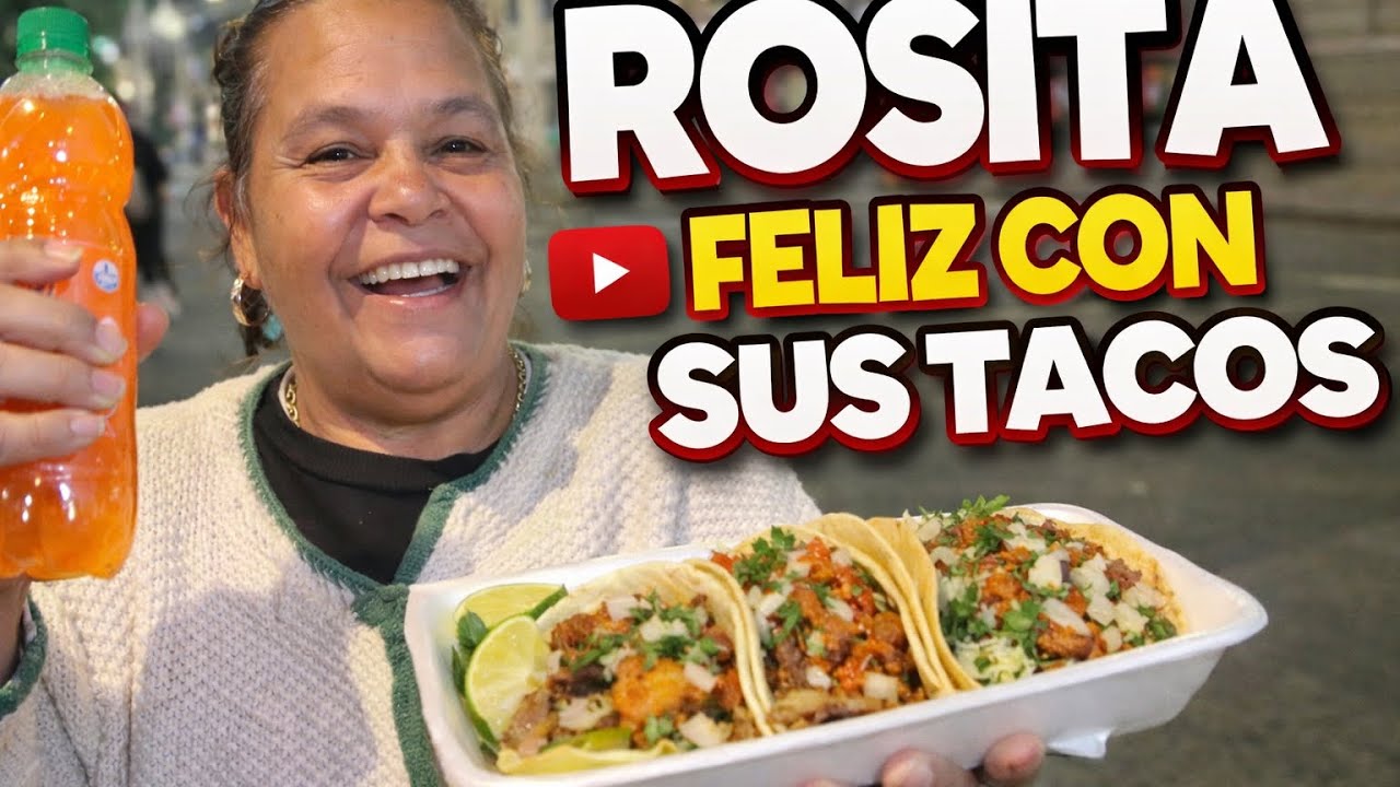 Mira 🔴por si te lo perdiste Rosita  feliz porque la Youtube le compró sus tacos 🌮🌮🌮